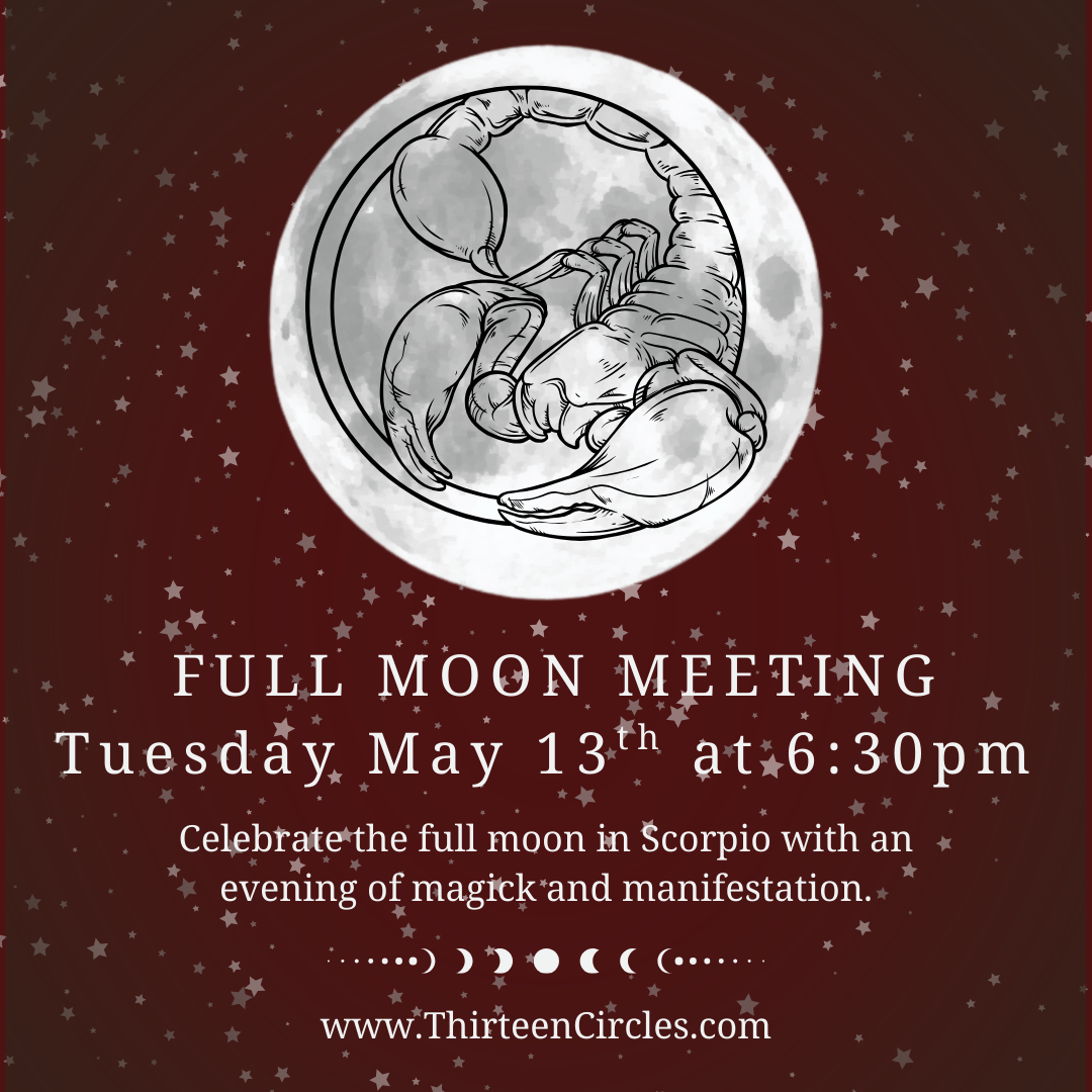 WAITLIST May Full Moon Meeting - Tuesday May 13th at 6:30pm EST