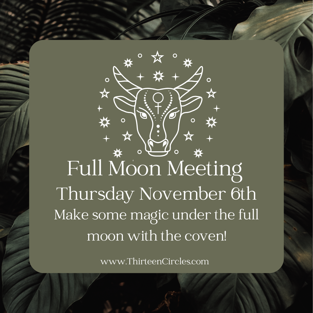 November Full Moon Meeting - Thursday November 6th 6:30pm
