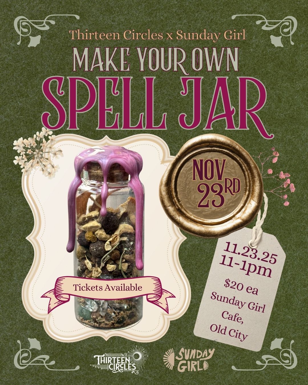 11/23 Sunday 11am-1pm AT SUNDAY GIRL CAFE