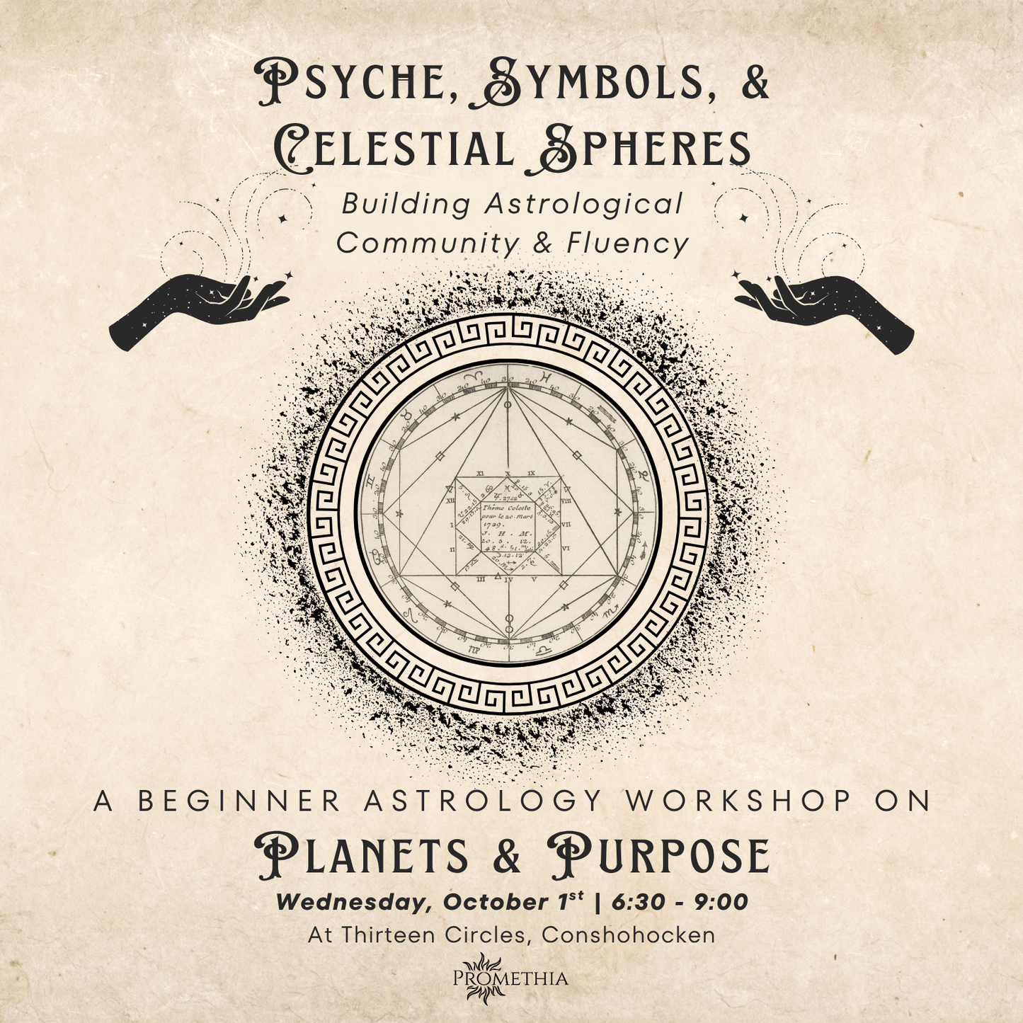 Wednesday October 1st - Beginner Astrology Workshop 6:30pm