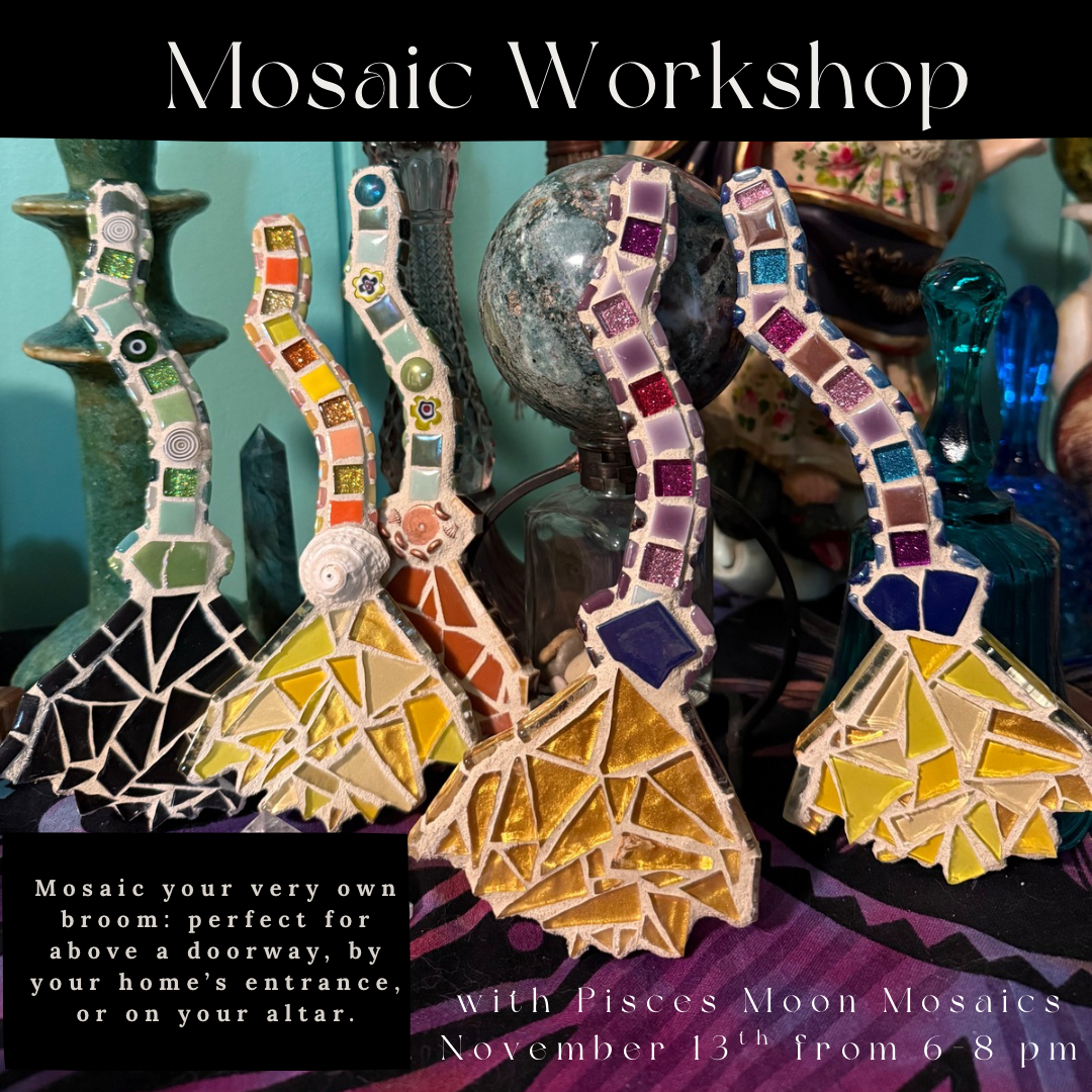 Thursday November 13th - Beginner Mosaics Workshop with Pisces Moon Mosaics