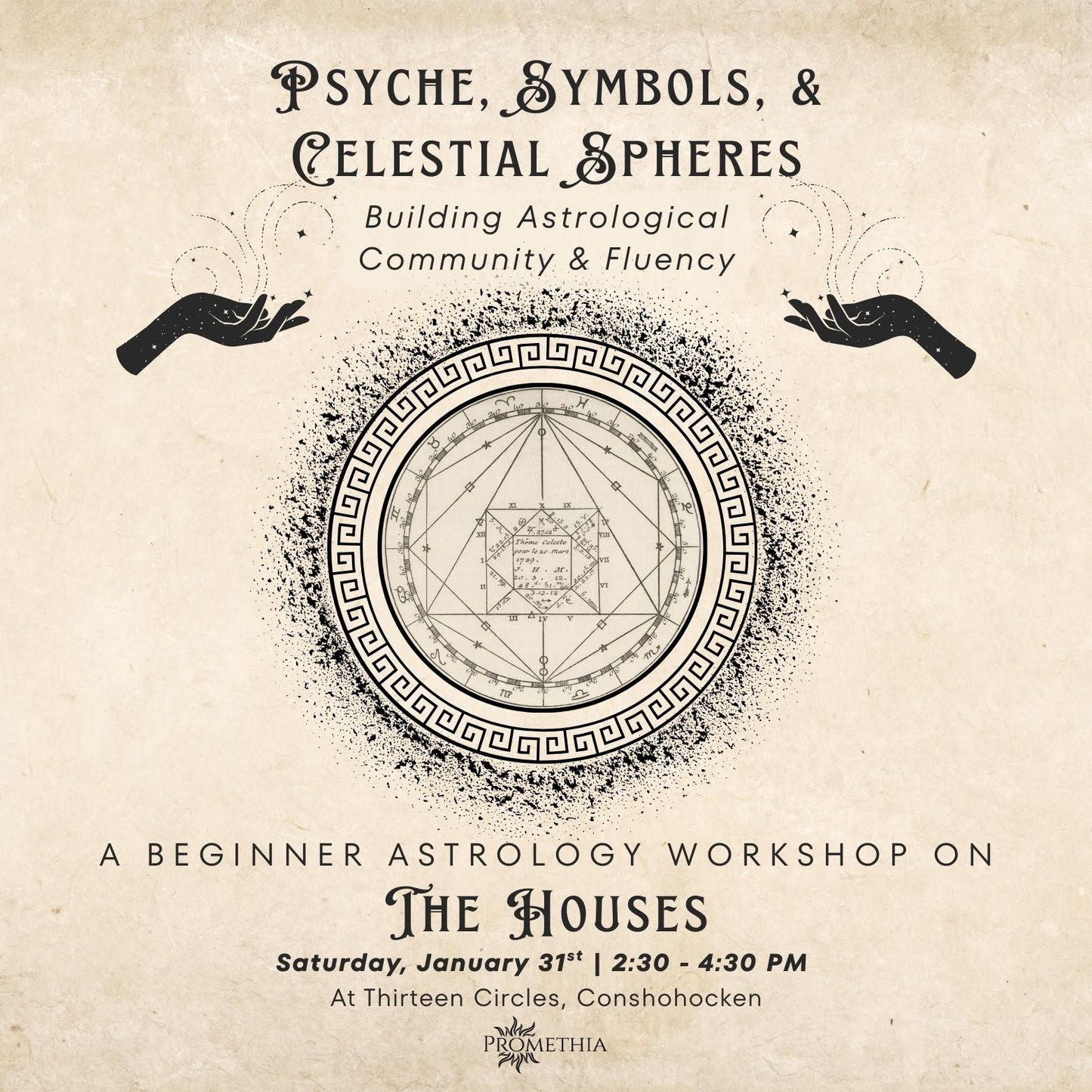 Saturday January 31st - Beginner Astrology Workshop 2:30-4:30pm
