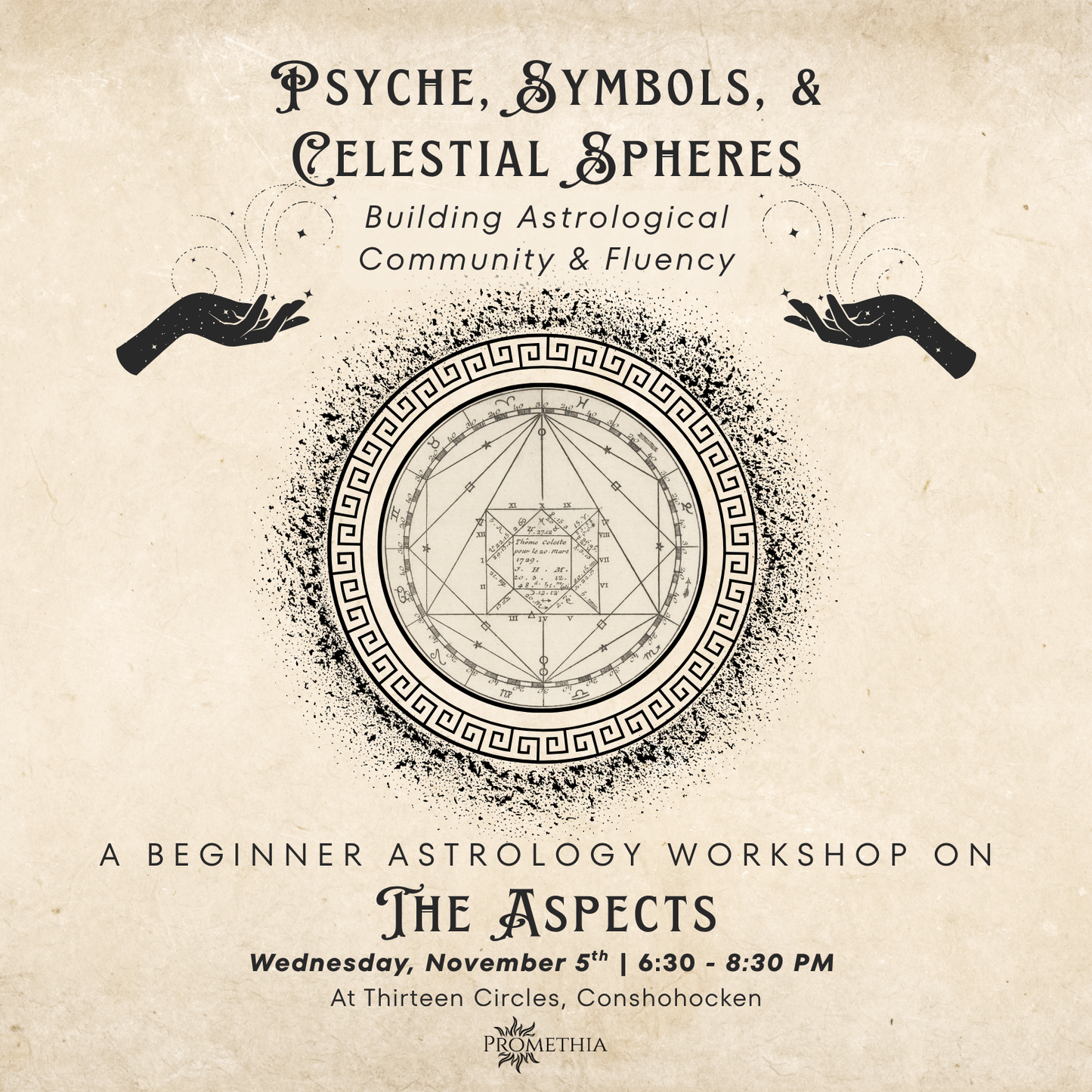 Wednesday November 5th - Beginner Astrology Workshop 6:30pm-8:30pm