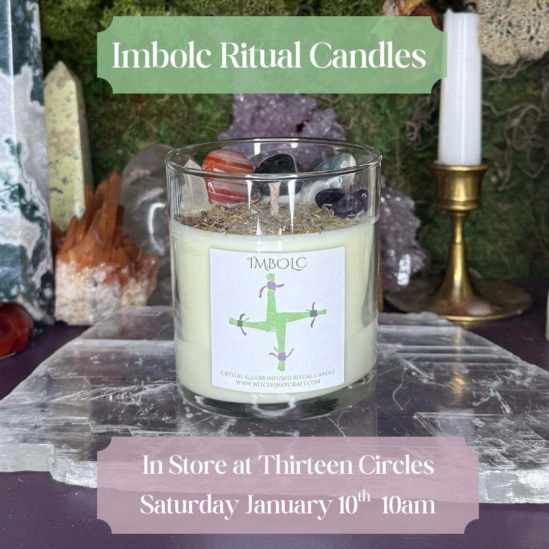 Imbolc Ritual Candle Launch- INSTORE Jan 10th 10am ONLINE Jan 10th 7pm EST