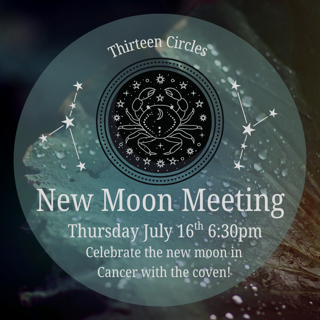 July New Moon Meeting - Thursday July 16th 6:30pm