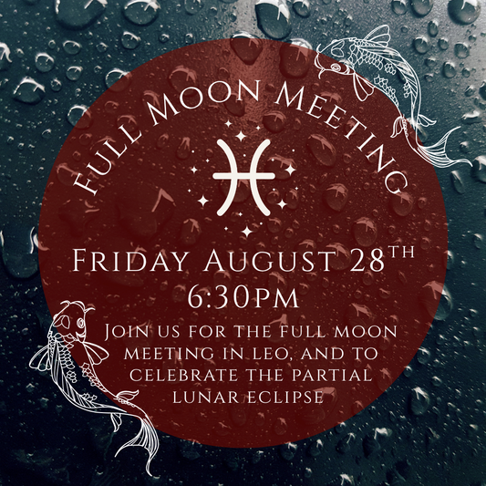 August Full Moon Meeting - Friday 8/28 6:30pm