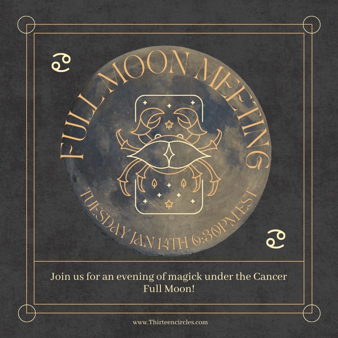 January Full Moon Meeting - Tuesday 1/14 @ 6:30pm EST