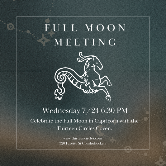 July Full Moon Meeting - Wednesday 7/24 @ 6:30pm EST