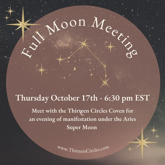 October Full Moon Meeting - Thursday 10/17 @ 6:30pm EST