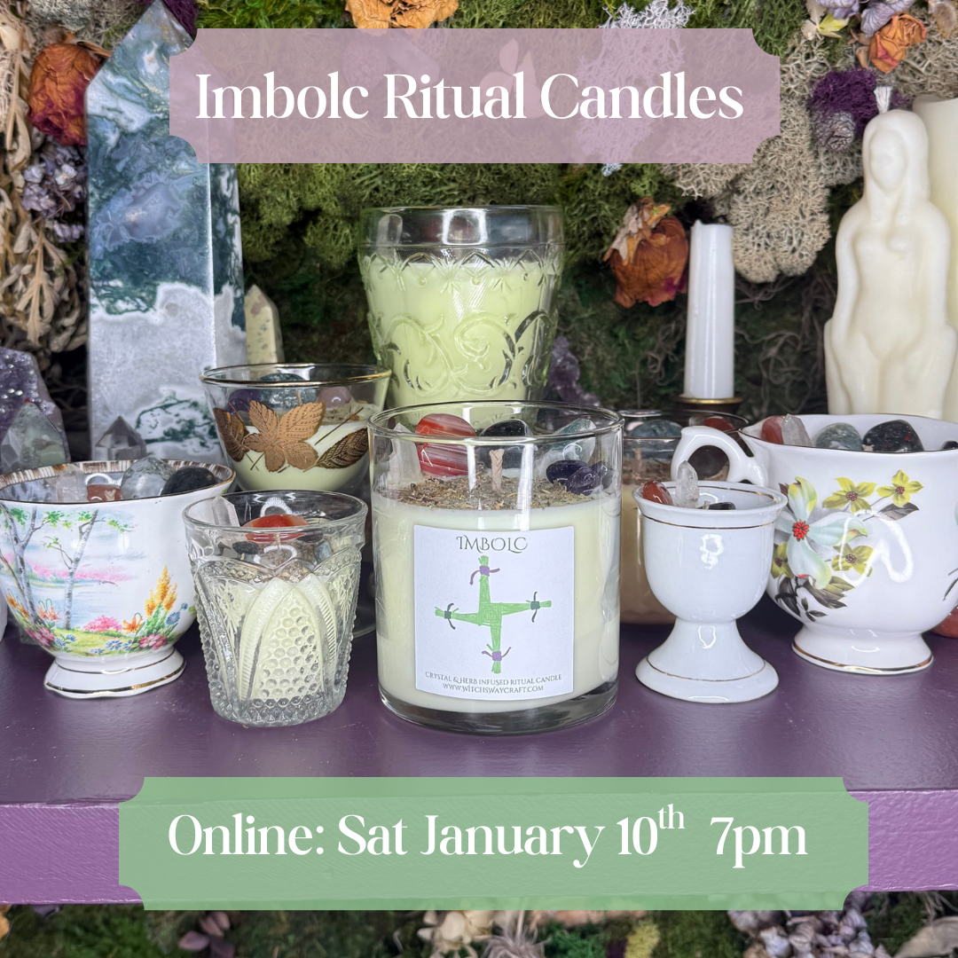 Imbolc Ritual Candle Launch- INSTORE Jan 10th 10am ONLINE Jan 10th 7pm EST