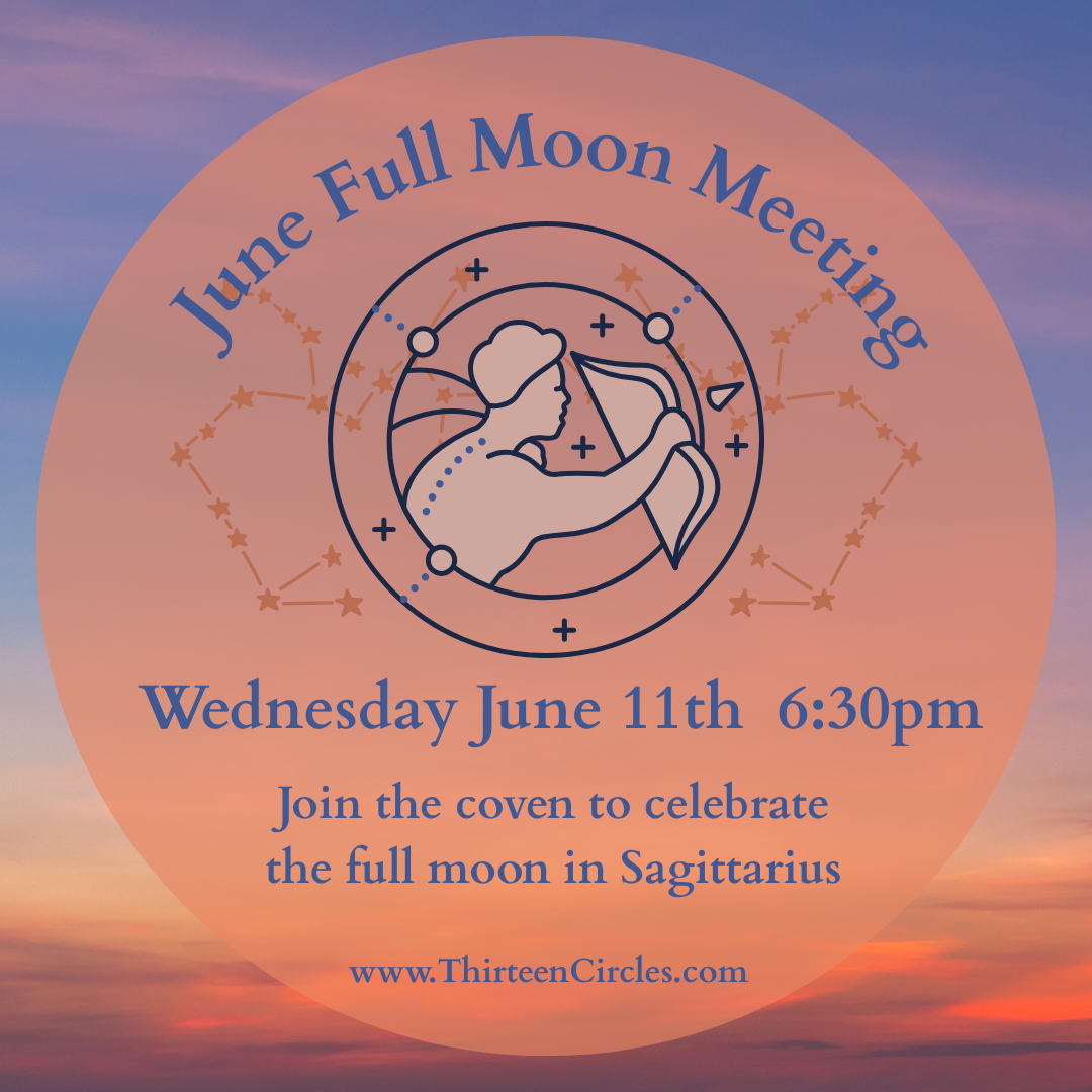 June Full Moon Meeting - Wednesday June 11th at 6:30pm EST