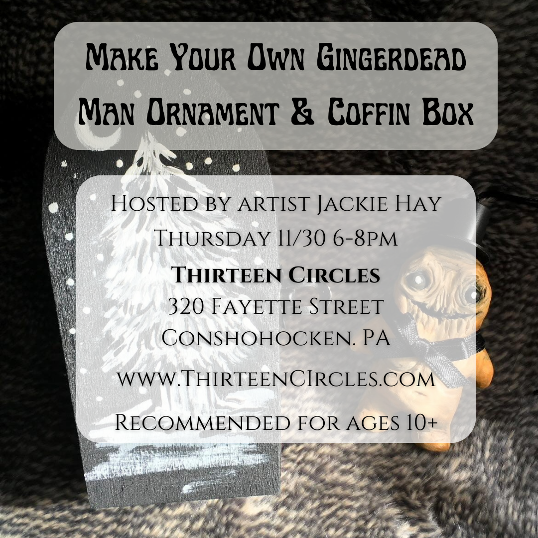 Make Your Own Gingerdead Man with Jackie Hay Thursday 11/30 6-8pm