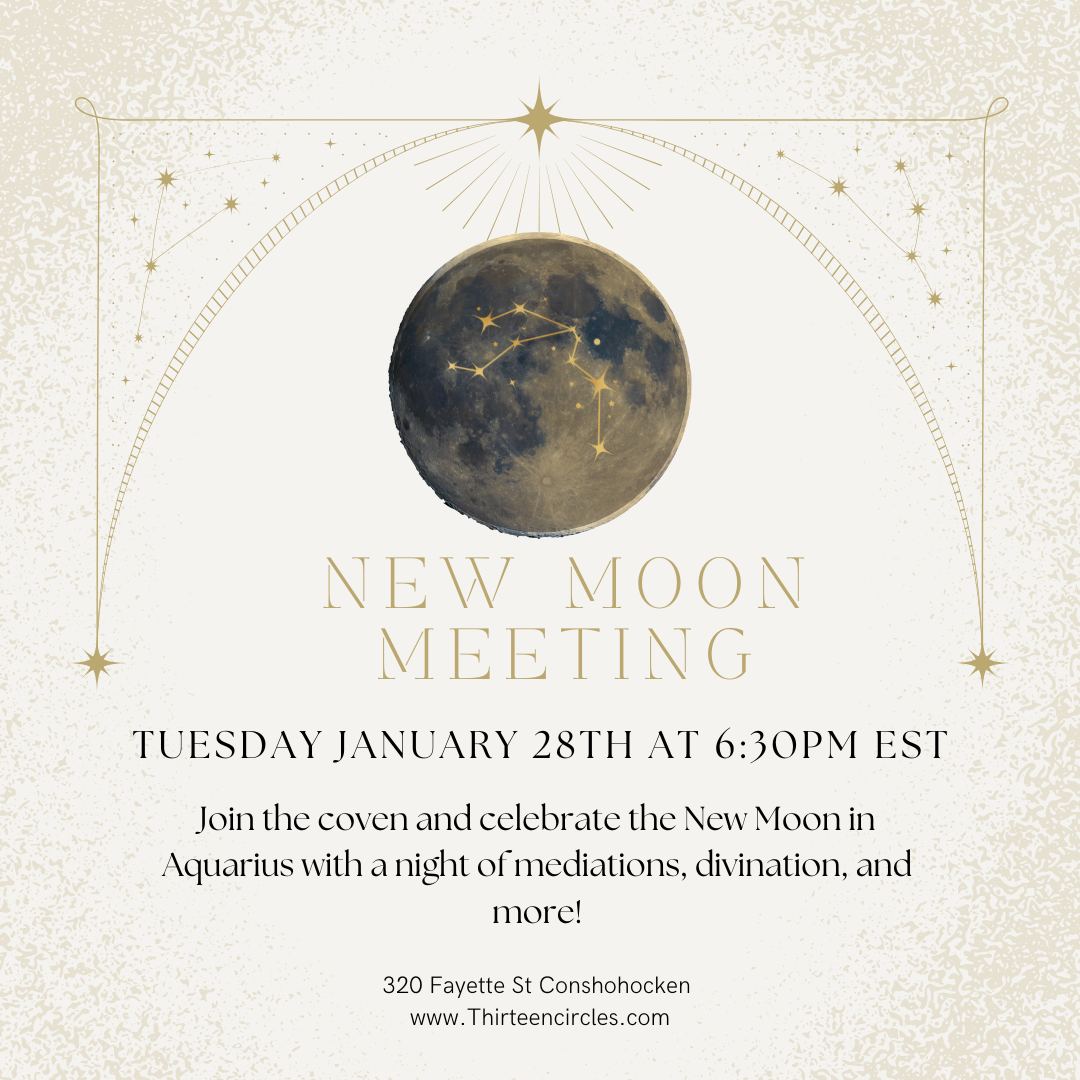 January New Moon Meeting - Tuesday 1/28 @ 6:30pm EST