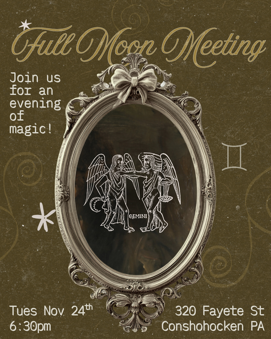 November Full Moon Meeting - Tuesday 11/24 6:30pm