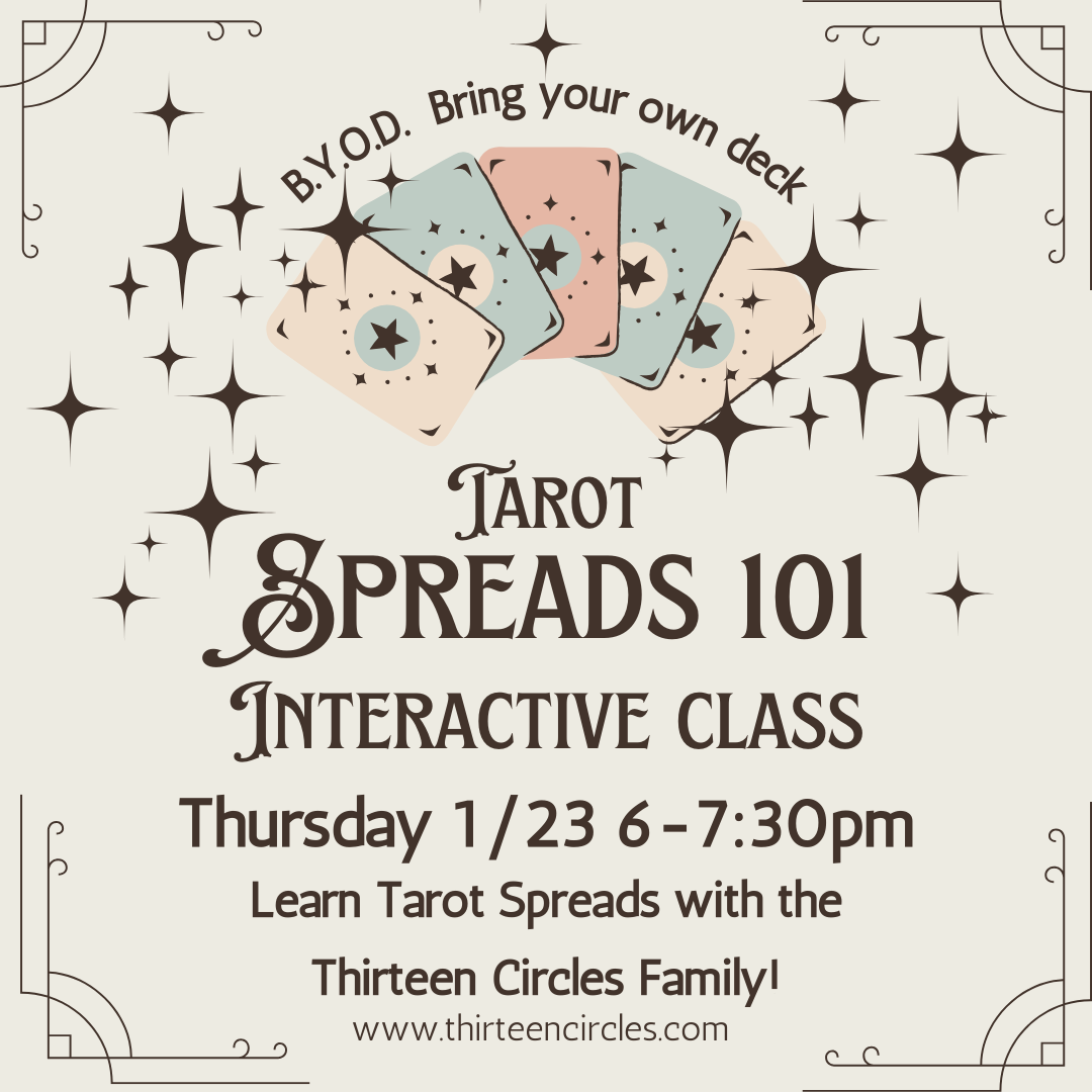 Spreads 101 Class - Thursday 1/23 6-7:30pm EST