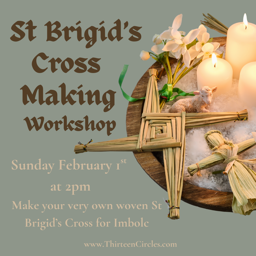 St Brigid's Cross Making Workshop - Sunday February 1st 2pm EST