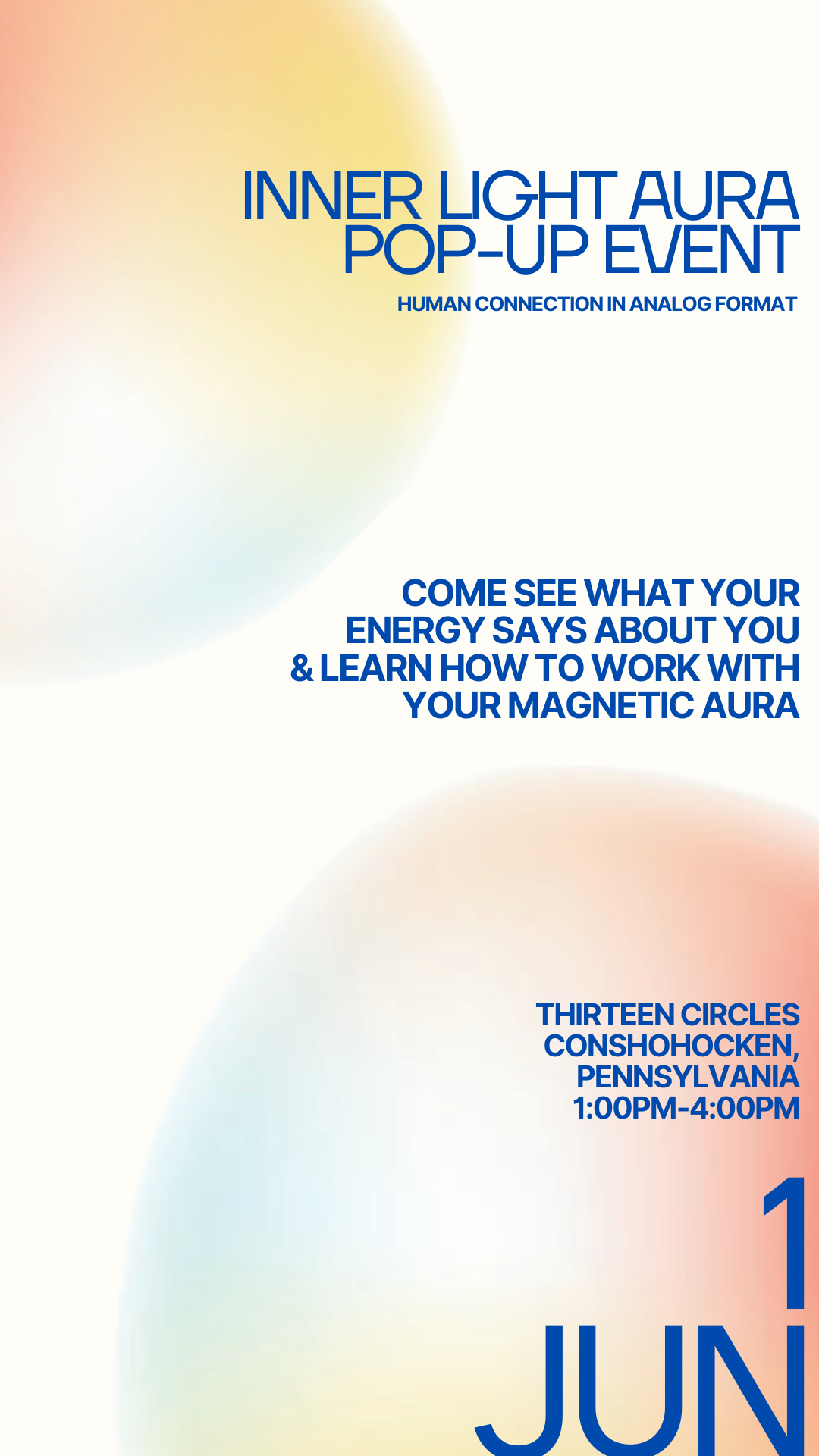 Sunday June 1st 1pm-4pm - INNER LIGHT AURA PHOTOS & READINGS - LINK IN BODY DO NOT PURCHASE THIS LISTING (Copy)