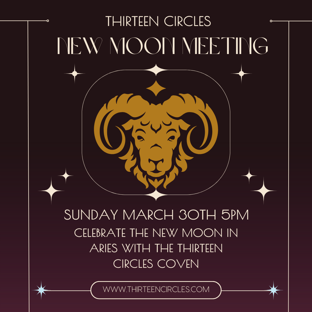 March New Moon Meeting - Sunday 3/30 @ 5:00pm EST