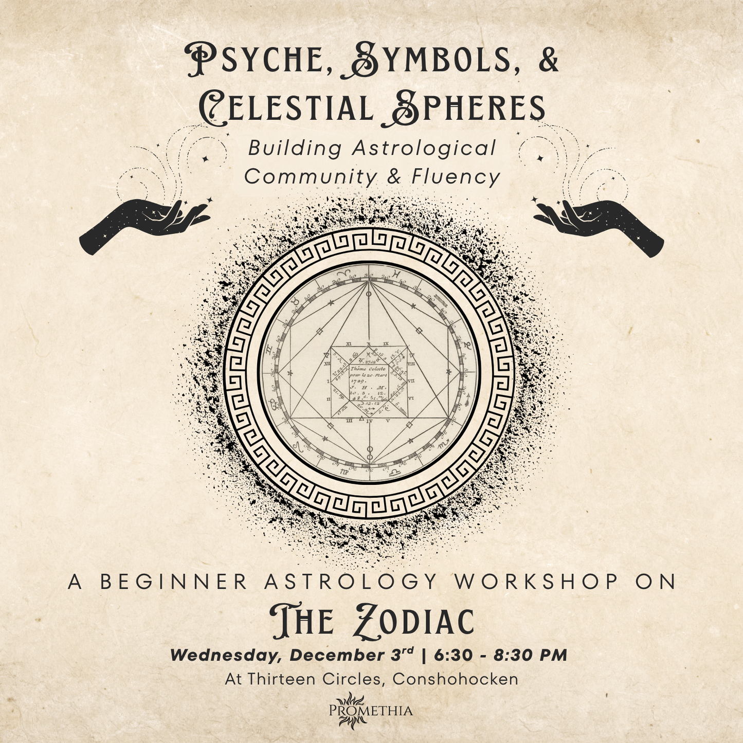 Wednesday December 3rd - Beginner Astrology Workshop 6:30pm-8:30pm