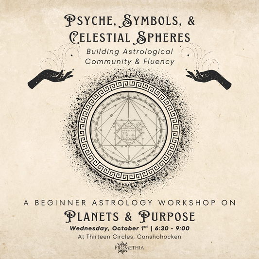 Wednesday October 1st - Beginner Astrology Workshop 6:30pm