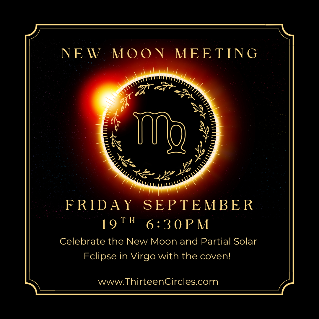 September New Moon Meeting - Friday 19th 6:30pm
