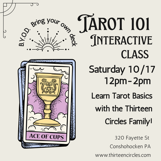 Tarot 101 Class -Saturday OCtober 17th 12pm-2pm