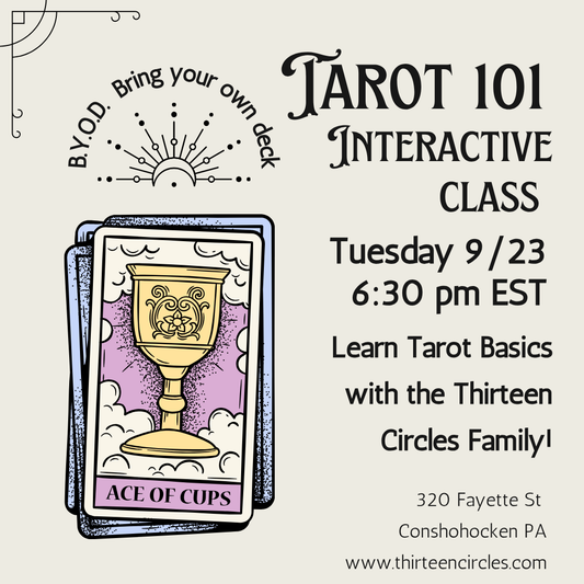 Tarot 101 Class - Tuesday September 23rd 6:30pm