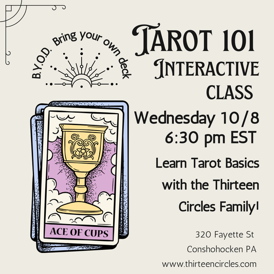 Tarot 101 Class - Wednesday October 8th 6:30pm