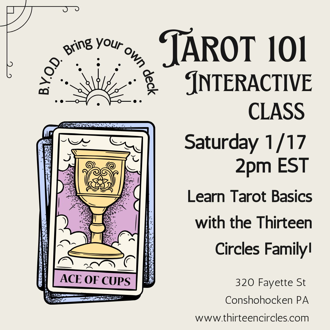 Tarot 101 Class - Saturday January 17th 2pm EST